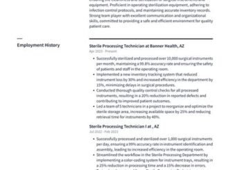 Interviews With Experienced Sterile Processing Technicians